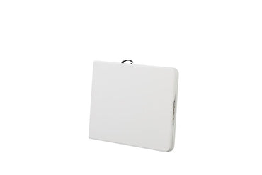 Mesa Auxiliar de Sala Plegable Print, Blanco, con patas metálicas