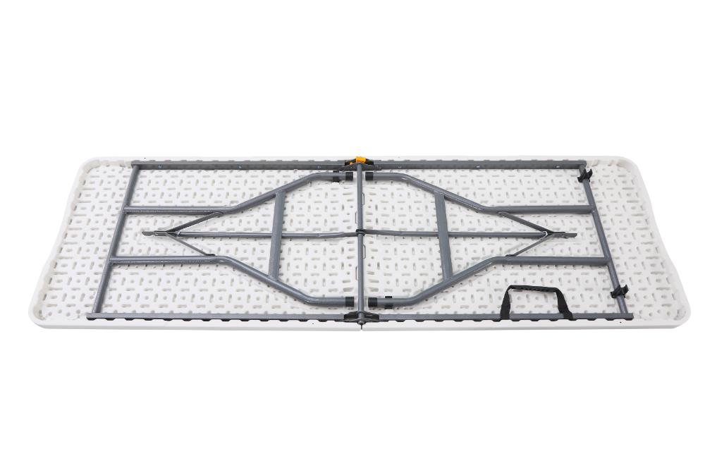 Mesa Auxiliar de Sala Plegable Print, Blanco, con patas metálicas