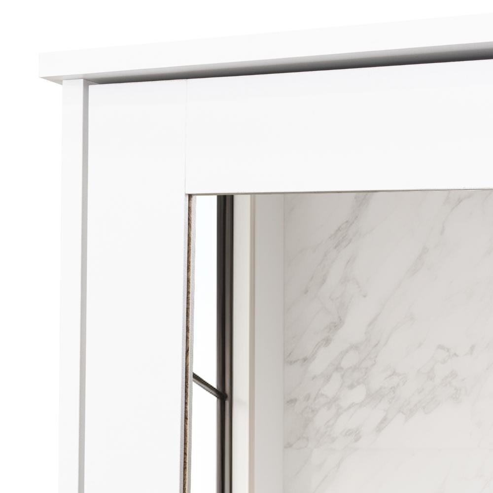 Gabinete de Viña, Blanco, con Puerta Espejo y Tres Entrepaños Para Ubicar Objetos
