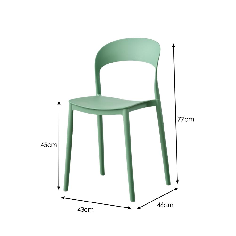 Silla Patrick, Color Verde Oliva, con Espaldar y Diseño Moderno