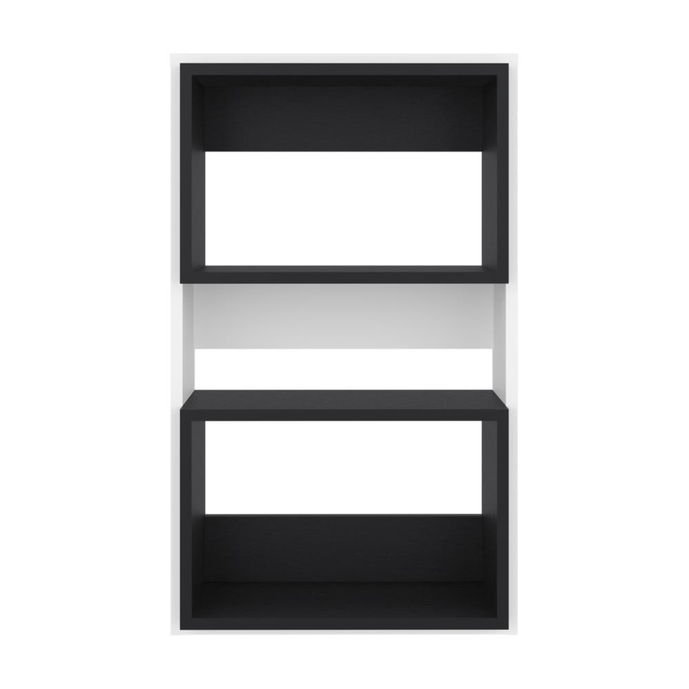 Mueble Auxiliar Muro Baño Eco, Blanco Duqueza y Wengue, con superficies para ubicar objetos