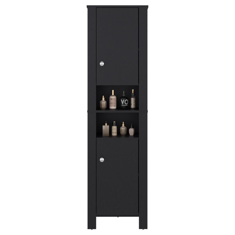 Mueble Auxiliar para Baño Vanes, Wengue, con espacio para objetos decorativos