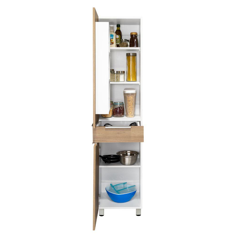 Mueble Alacena 2 Puertas Un Cajon FM 011C- Café Claro