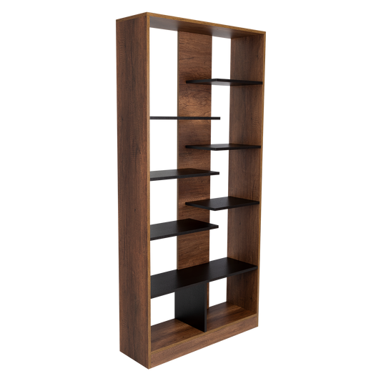 Biblioteca, FM Furniture 003C, Cafe Oscuro Y Negro