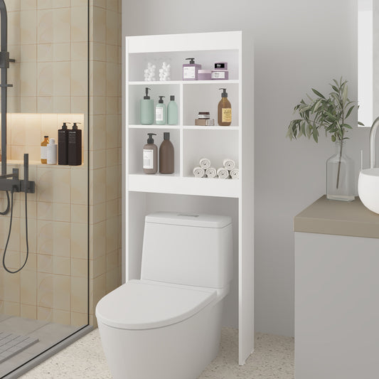 Estante Wc Cinco Repisas, FM Furniture, Blanco