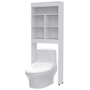 Estante Wc Cinco Repisas, FM Furniture, Blanco