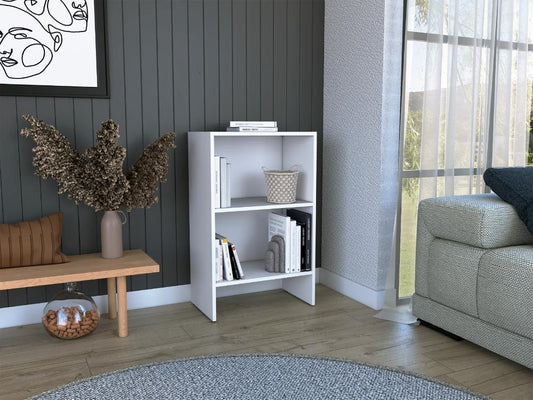 Biblioteca Eloy, Blanco Duqueza, con entrepaños para ubicar objetos decorativos