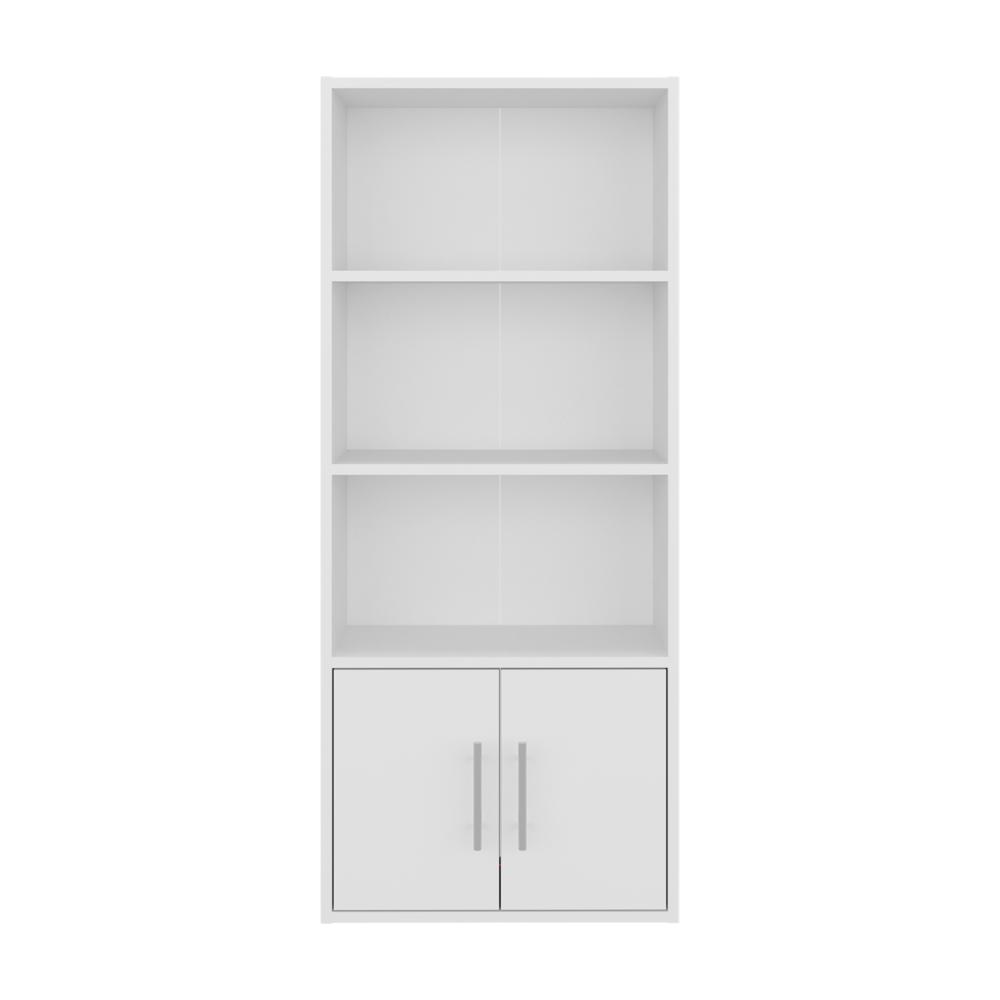 Biblioteca Eco Joy, Blanco, con dos puertas abatibles