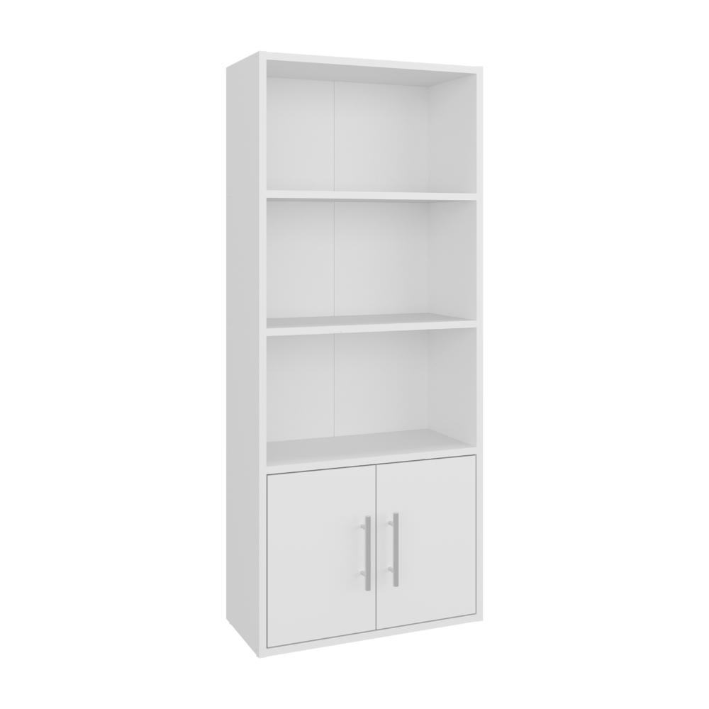 Biblioteca Eco Joy, Blanco, con dos puertas abatibles