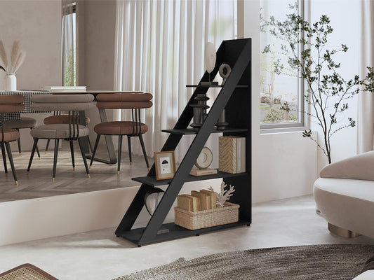 Biblioteca Diagonal Cuatro Niveles, Negro