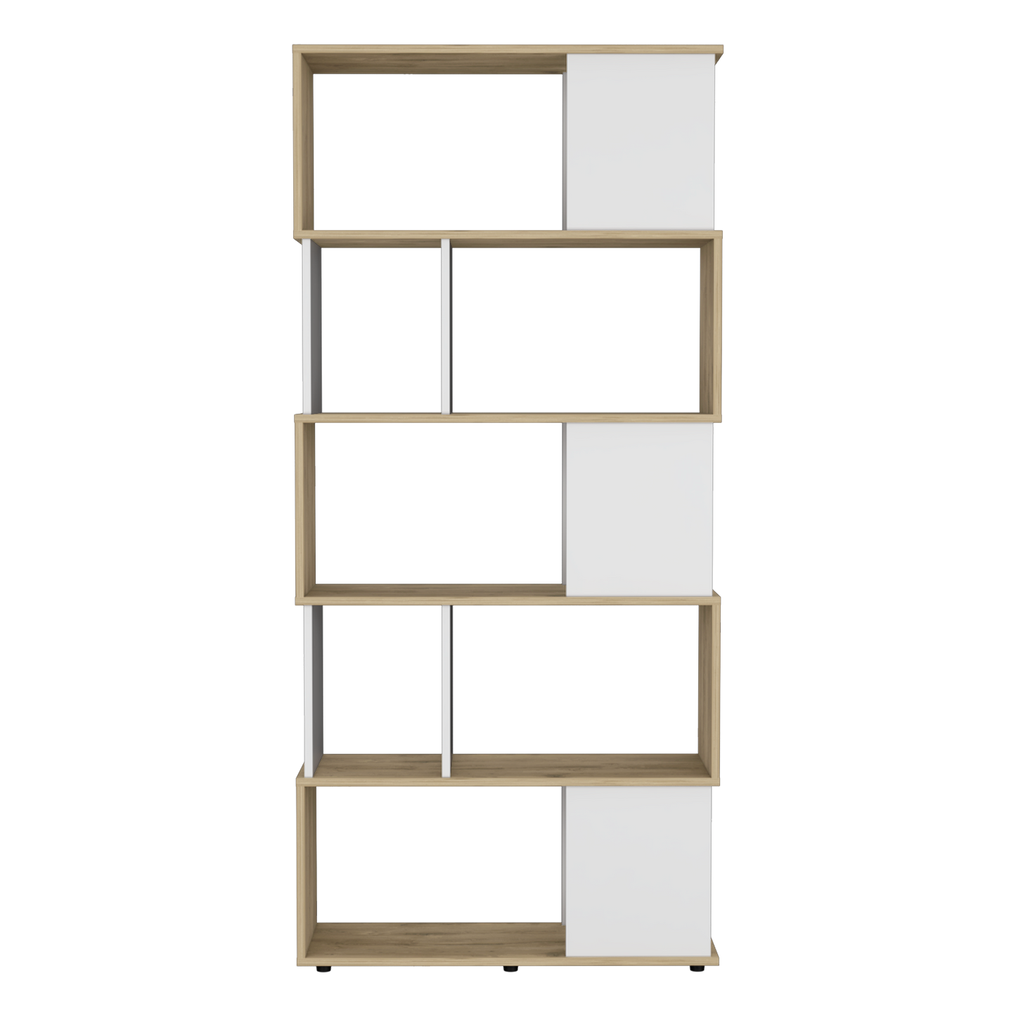 Biblioteca Noah, Macadamia y Blanco Vainilla, con Variedad de Entrepaños