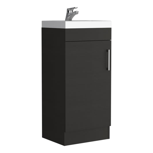 Mueble Vanitorio Una Puerta, FM Furniture 005N, Negro