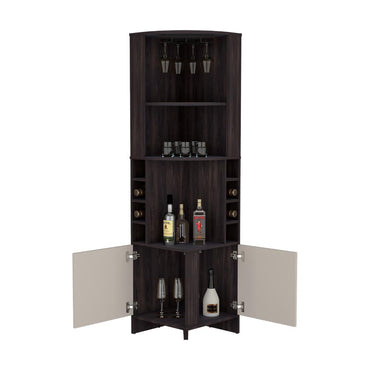 Bar Esquinero Renens, Nogal y Capri, con espacio superior para almacenar copas de vino