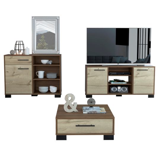 Combo Marsella, Gales y Duna, incluye rack TV, bife y mesa centro