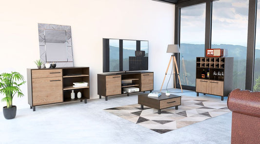 Combo Kaia, Kaia, incluye rack TV, bar, bife y mesa centro