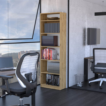 Combo Home, Estante Colección 35, Macadamia, con un estante y complemento