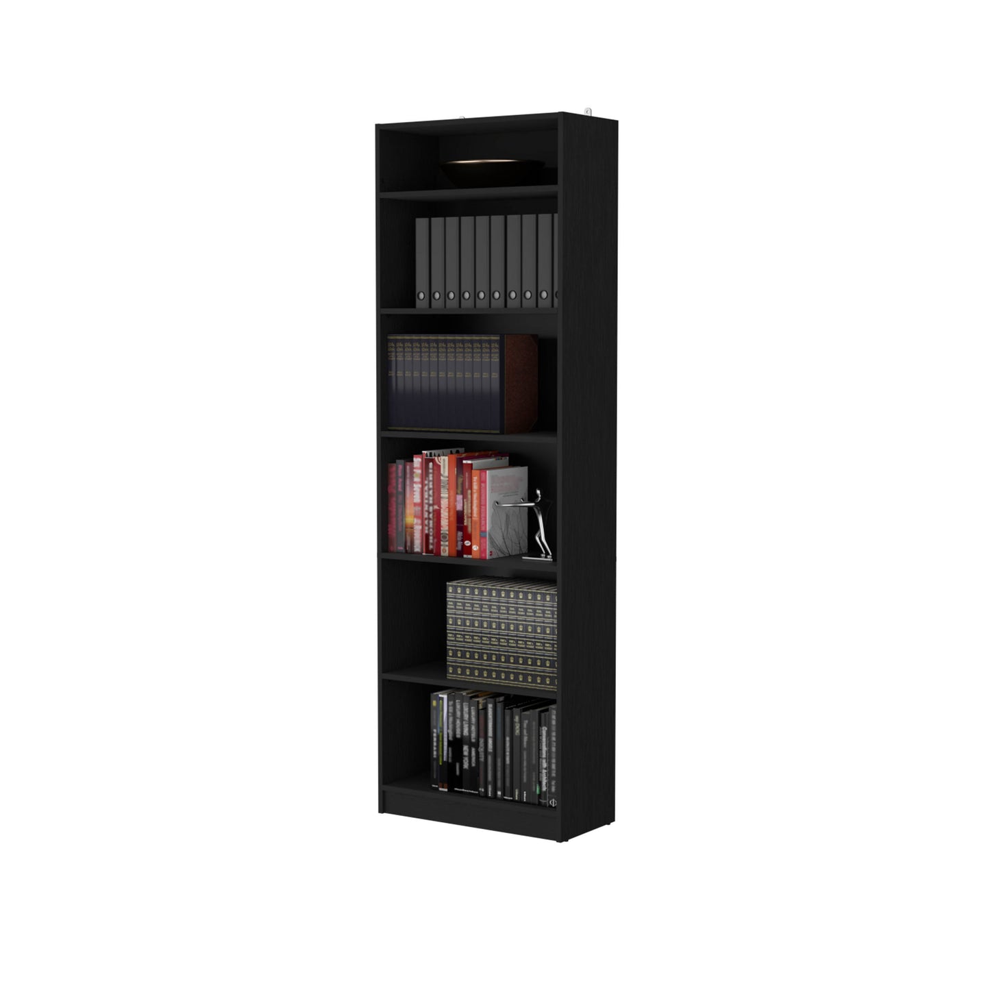 Combo Home, Estante Colección 35, Wengue, con un estante y complemento