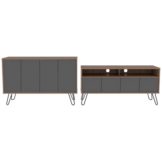 Combo Vassel, Miel y Plomo, incluye rack TV y bife