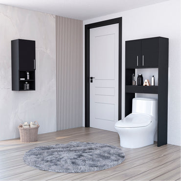 Combo Barcelona, Wengue, incluye mueble auxiliar y optimizador de baño