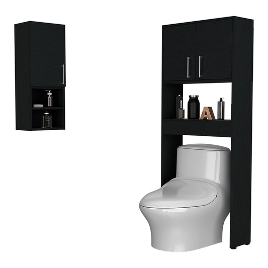 Combo Barcelona, Wengue, incluye mueble auxiliar y optimizador de baño