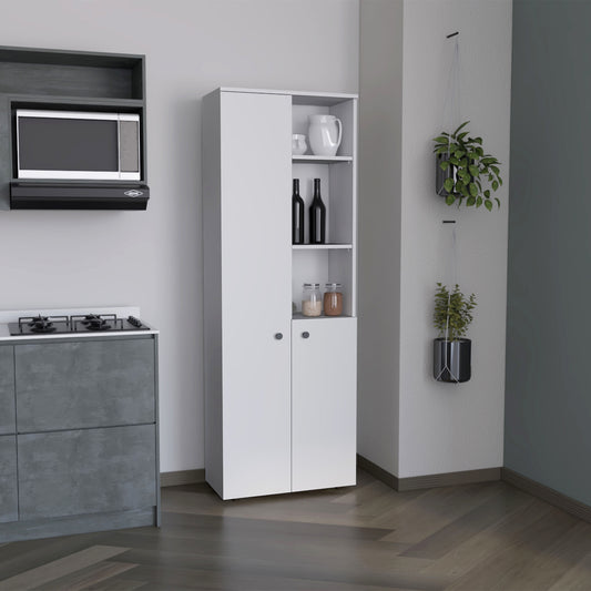 Isla De Cocina Dos Puertas, FM Furniture 010B Blanco
