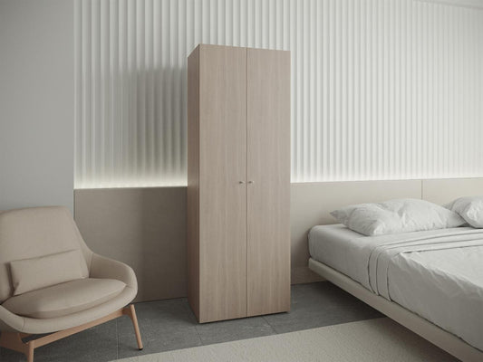 Closet Un Colgador Dos Puertas, Beige