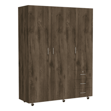 Closet Tini color Nogal y Blanco para Habitación.