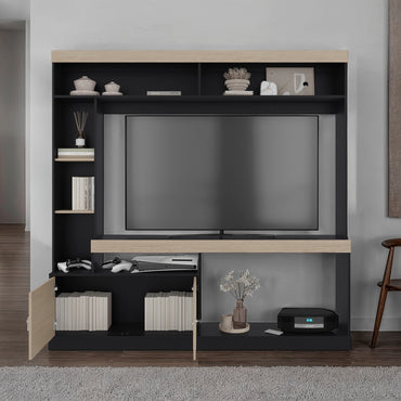 Estante New Classic Color Tv55" Dos Puertas, Cartagena Y Wengue