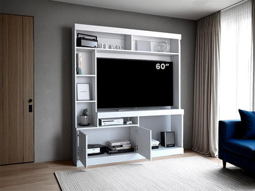 Estante Tv 65" FM, Blanco