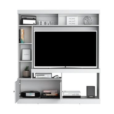 Estante Para Tv Dante, Blanco Duqueza, con Espacio Para Televisor de 65 Pulgadas