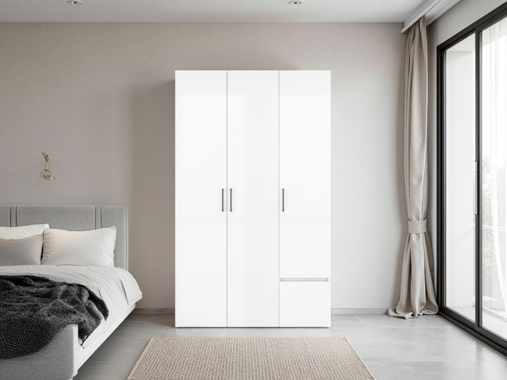 Closet Kenvil, Blanco Duqueza, con un cajon y tres puertas