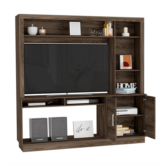 Estante Tv 55", FM Furniture Furniture 041C, Café Oscuro