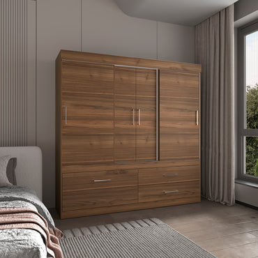 Closet Allegro, Gales, Cuatro Puertas Y Dos Cajones