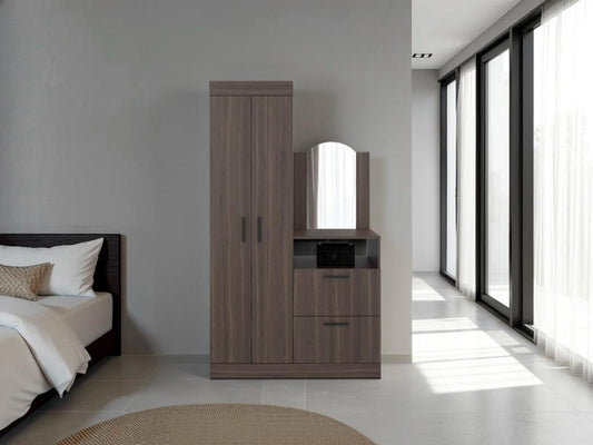 Closet Comoda Praga Tres Puertas Un Cajon, Milan, con diseño moderno incluye Espejo