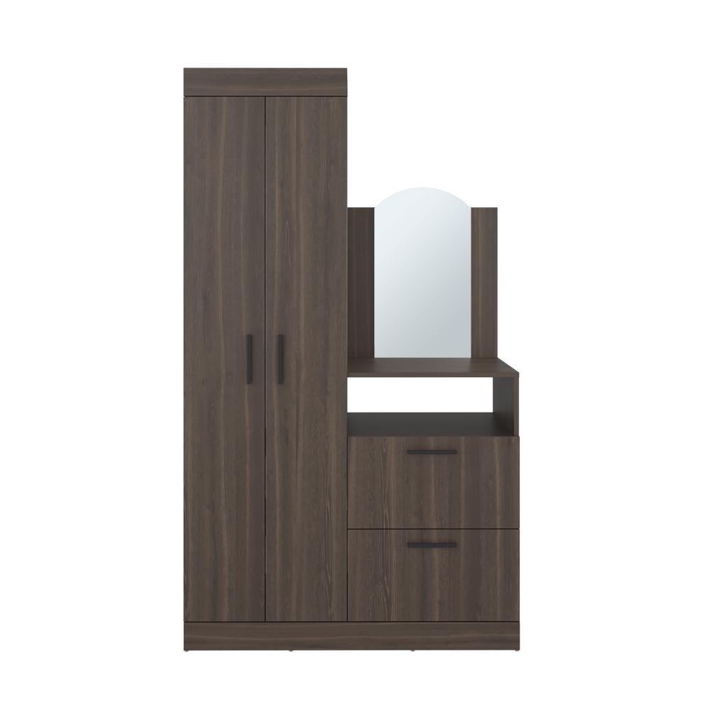Closet Comoda Praga Tres Puertas Un Cajon, Milan, con diseño moderno incluye Espejo