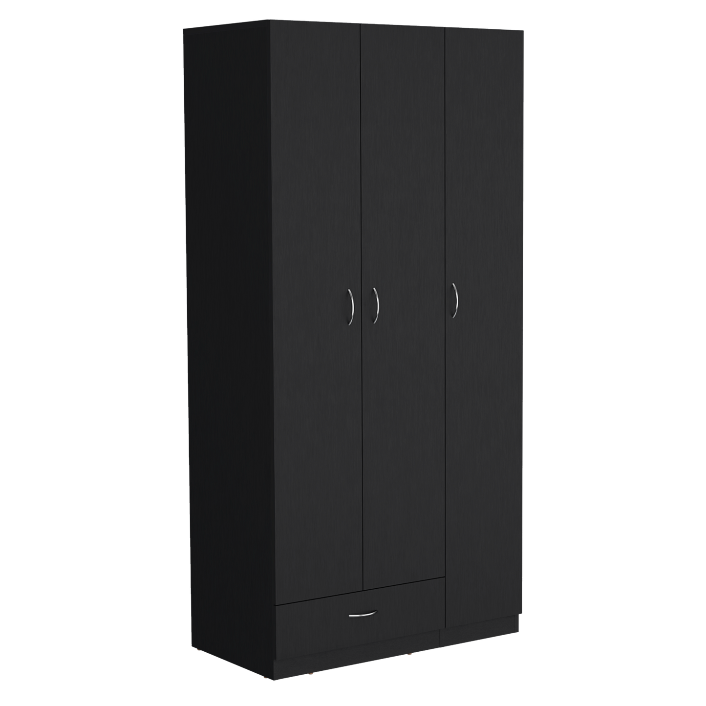 Armario Z-90, Wengue, con amplios espacios y entrepaños para organizar