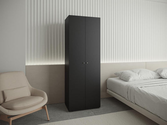Closet Colgador Dos Puertas, Negro