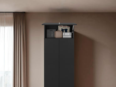 Complemento para Closet Altura, Wengue, para Adicionar altura y compartimiento a tu closet