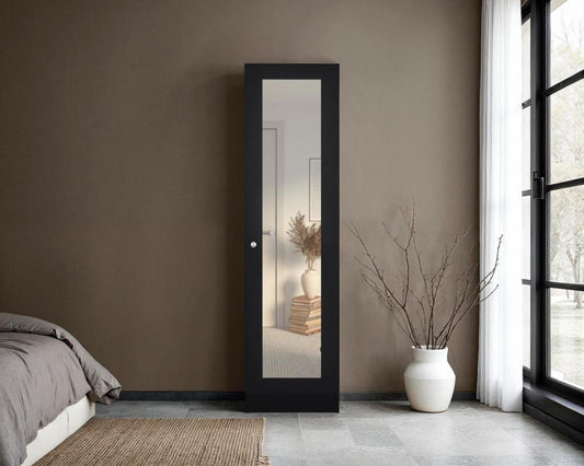 Closet Auxiliar Praga, Wengue, incluye espejo y es de facil instalación