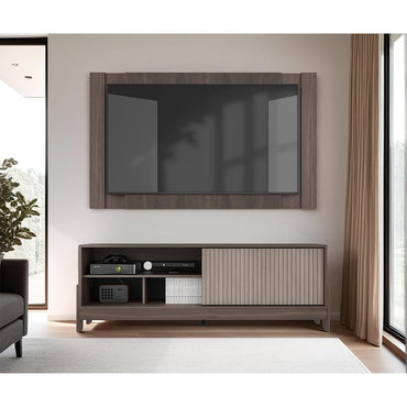 Rack Para Tv Odell, Milan y Roble Natural, Para Televisor desde 50" a 65"