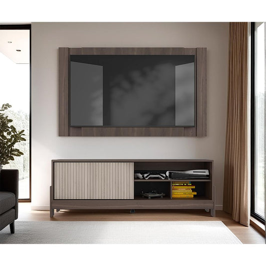 Rack Para Tv Odell, Milan y Roble Natural, Para Televisor desde 50" a 65"