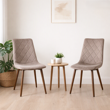 Silla de Comedor Sorrento, Café Claro, con Espaldar y Diseño Moderno