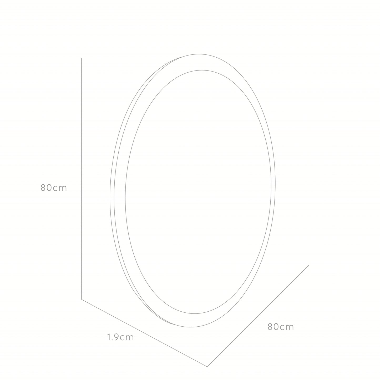 Espejo Ary, con Forma Circular