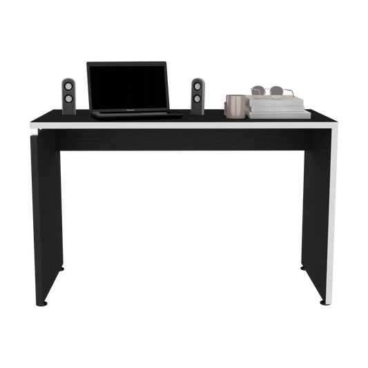 Escritorio Rookie, Blanco y Wengue, amplio espacio de trabajo