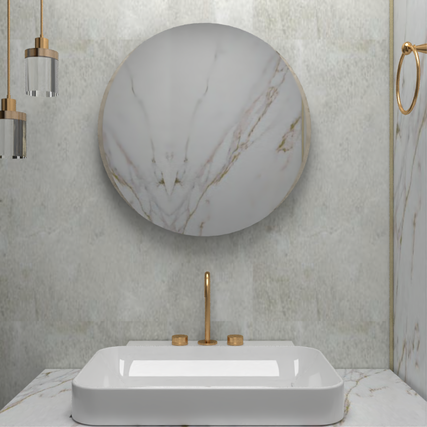 Espejo Dakota, con Forma Ovalado