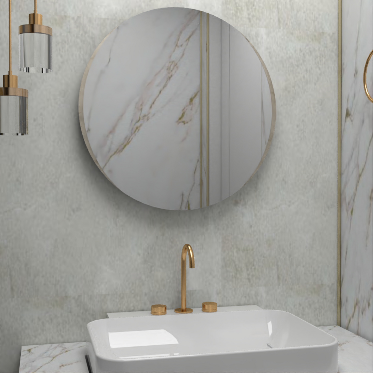 Espejo Dakota, con Forma Ovalado