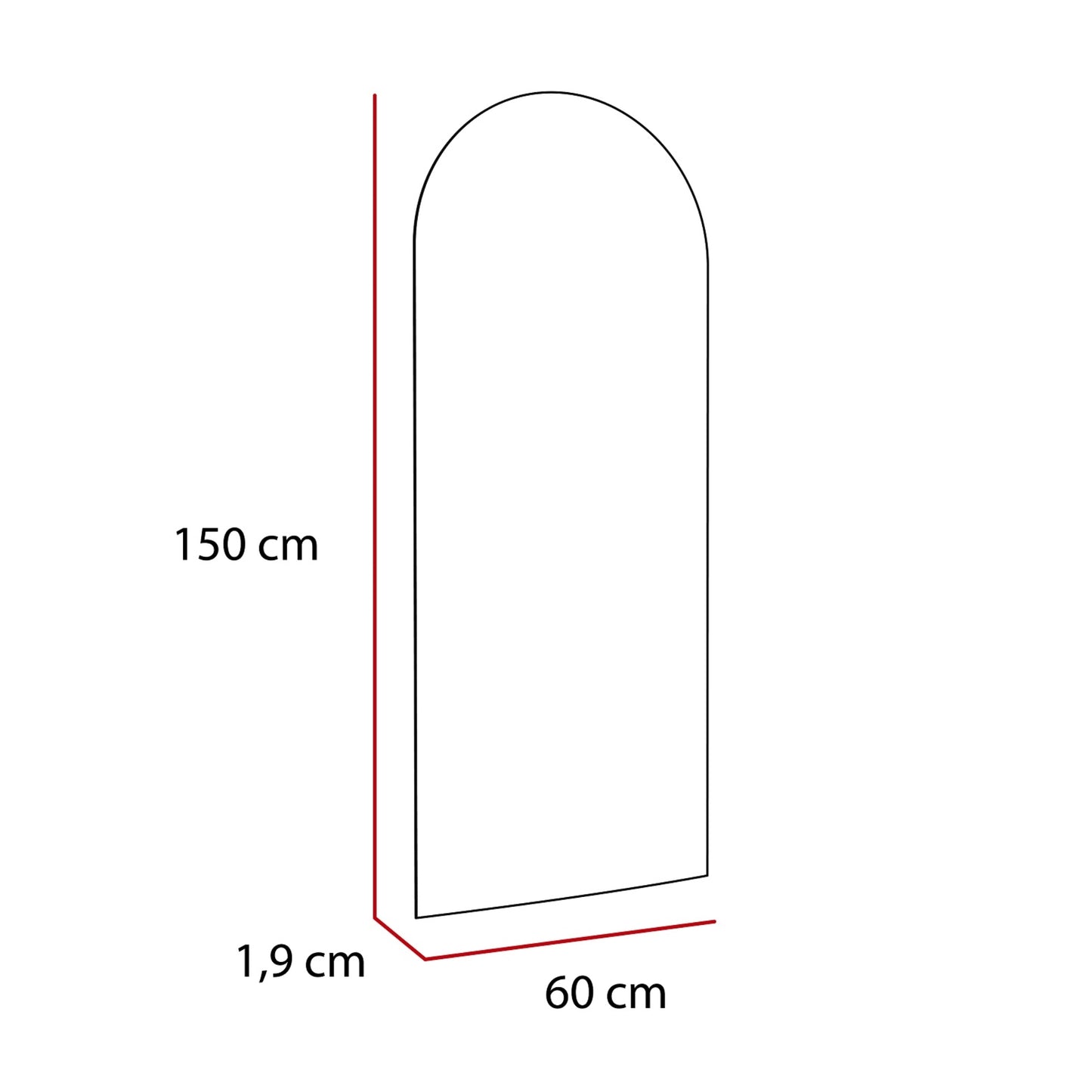 Espejo Florencia, con Forma Rectangular