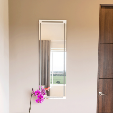 Espejo Lugo Rectangular, Sandblasting Diseño Marco