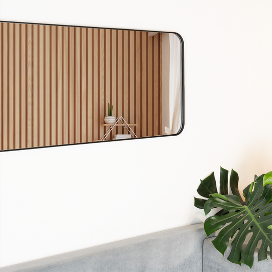 Espejo Loky, con Forma Rectangular, Marco Metalico