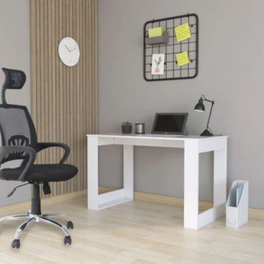 Escritorio Elora, Blanco, Ideal Para Espacios de Trabajo